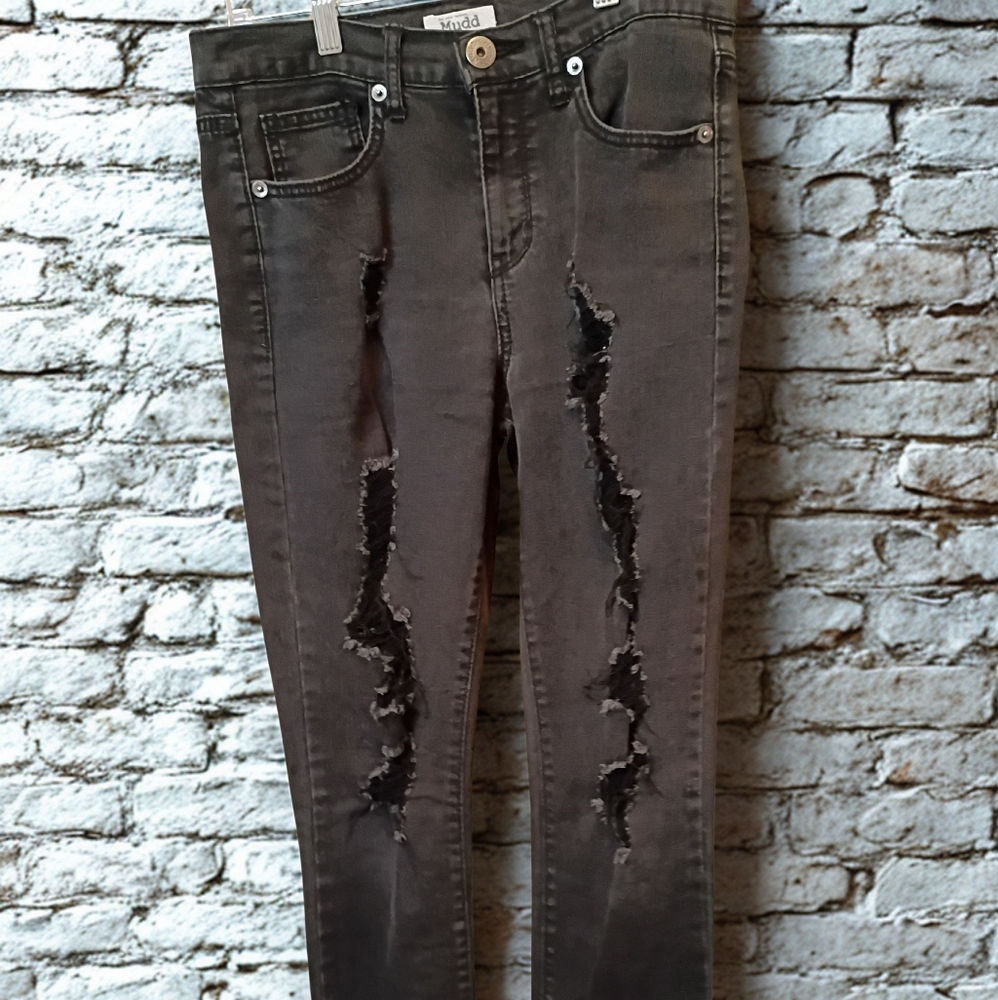 Mudd Distressed Women's Black Skinny Jeans Size 7